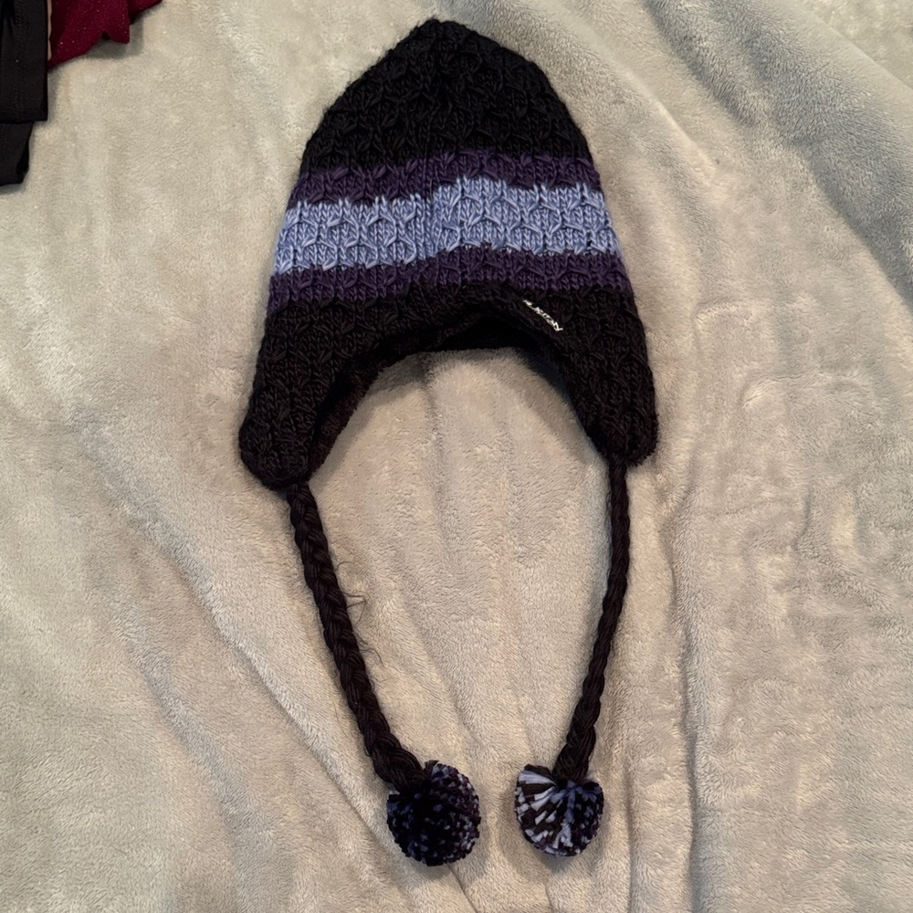 Burton Striped Knit Earflap Hat